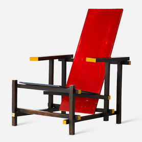 Gerrit T. Rietveld, Roodblauwe stoel, 1918, © VG Bild-Kunst, photo: Vitra Design Museum (MRI-1001), photographer: Jürgen Hans/objektfotograf.ch