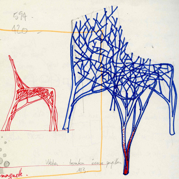 Patrick Jouin iD, sketch for Solid C2, felt-tip pen on paper, 2004 © Patrick Jouin iD