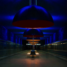 Ingo Maurer, Lichtkonzept für die U-Bahnstation Westfriedhof, München, 1998 © Ingo Maurer GmbH München, Foto: Markus Tollhopf